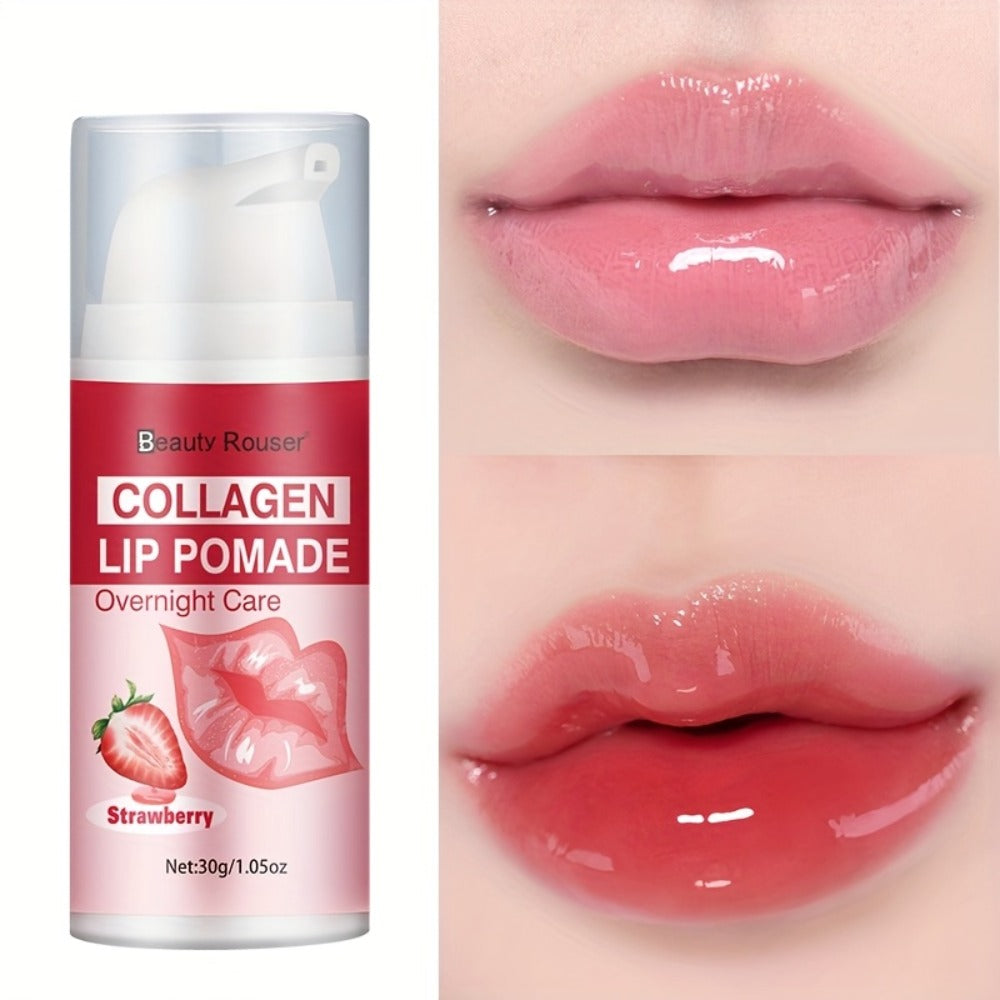 Lip Pomade Collagen 30g Moisturizing Plumping Lip Essence — Deep Hydration Day & Night Lip Care Nourishes Repairs Dry Chapped Lips Long-Lasting Clear Glossy Finish All Skin Types - product image 12