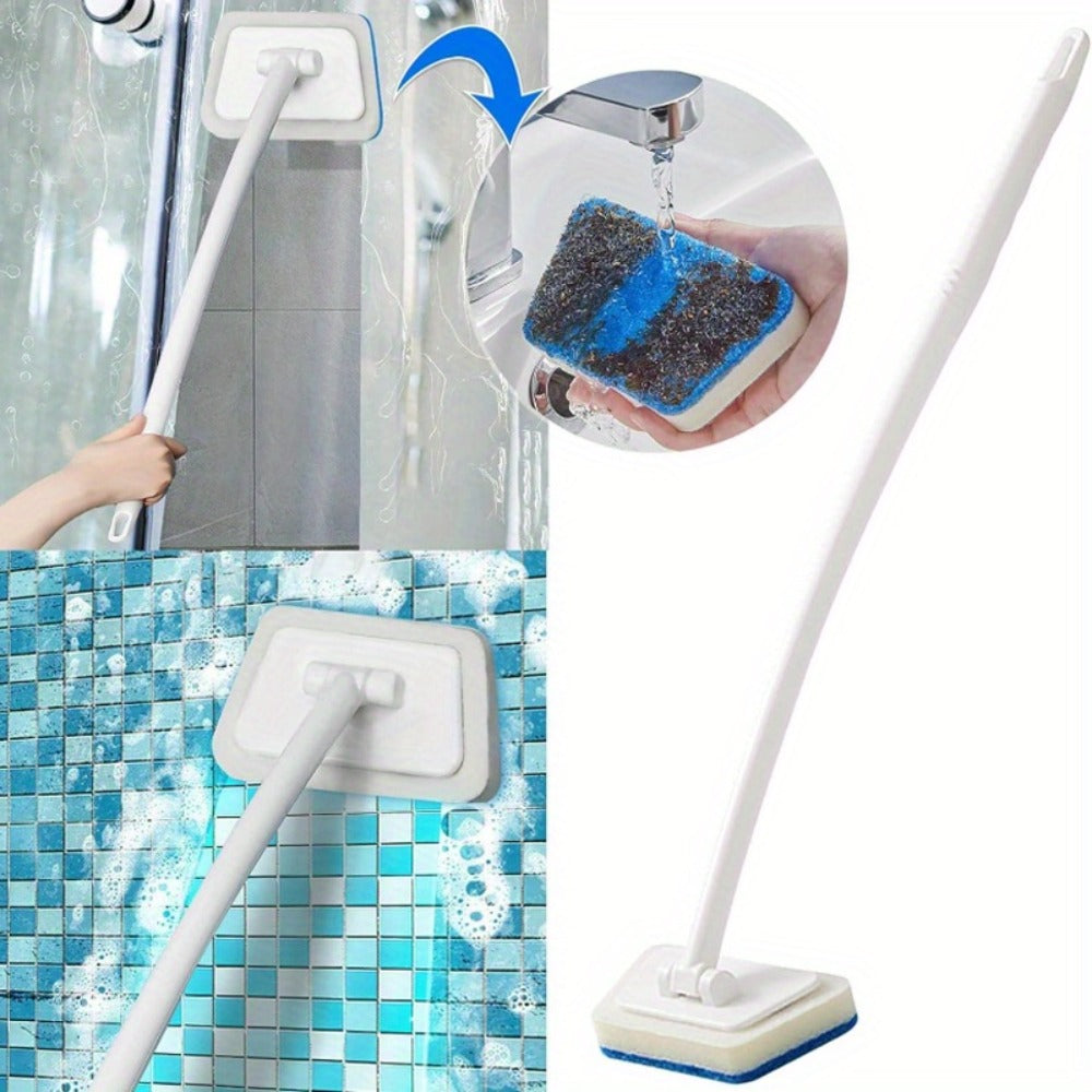Cleaning Brush Set 16pcs All-Purpose Deep Clean System | 2-in-1 Bath Scrubber & Window Squeegee with 22" Extendable Handle | 90° Rotating Head Bathtub Brush Kit for Indoor & Outdoo - product image 11