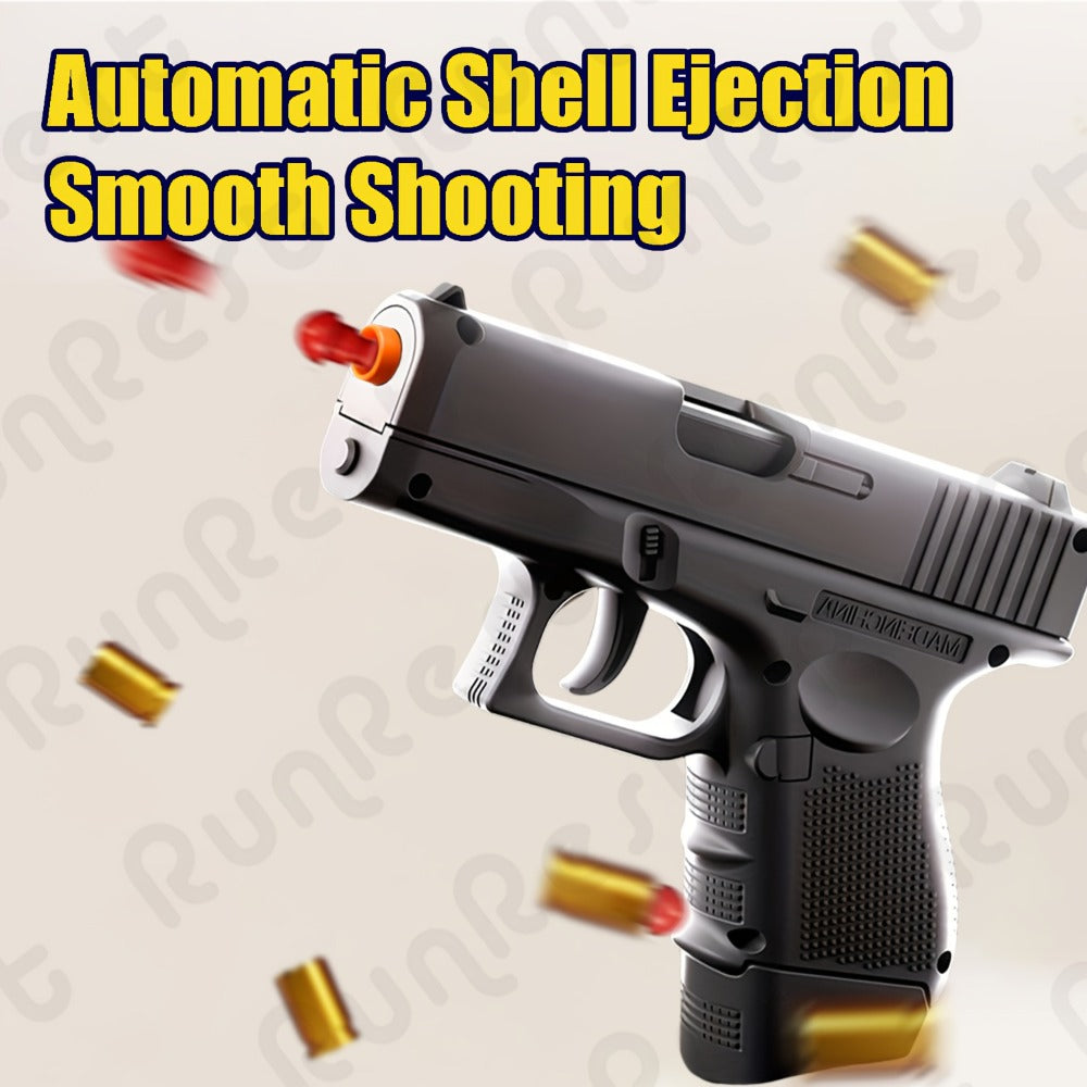 Soft Bullet Toy Gun Pistol with 100 Bullets, 12 Shells & 2 Magazines | Foam Blaster with Shell Ejecting, Outdoor Sports Shooting Game for Boys, Birthday - product image 4