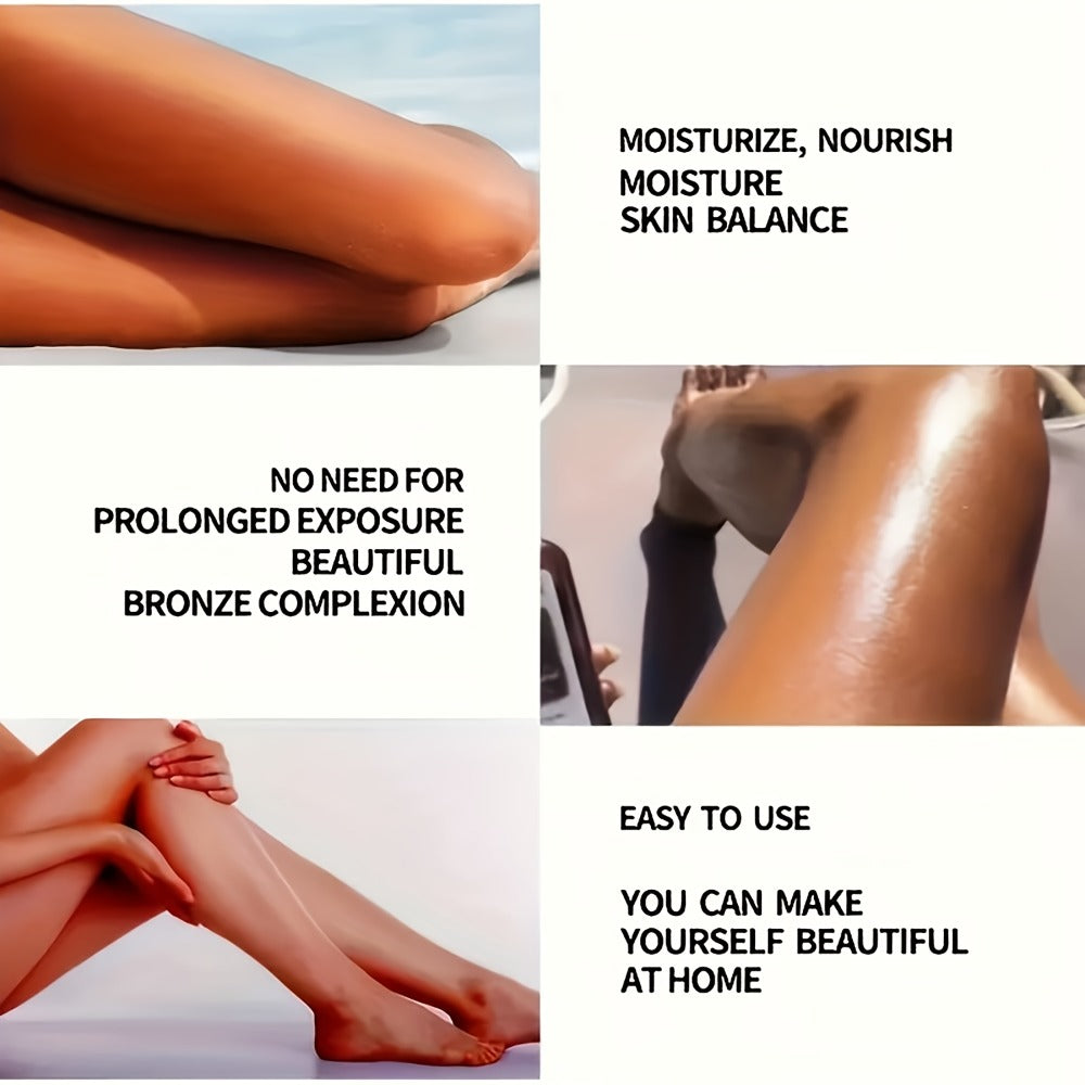 Sunless Self Tanning Mousse Deep Brown 3000X for Medium Dark to Dark Skin - Streak-Free Bronzing Foam with Carrot Oil & Coconut Oil, Hydrating Fake Tan 60ML - product image 6