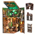 DIY 3D Wooden Vintage Alley Bookshelf Insert with LED Light, Miniature Scene Craft for Adults & Teens, Unique Bookend Home Decor, Birthday Christmas - product image 6
