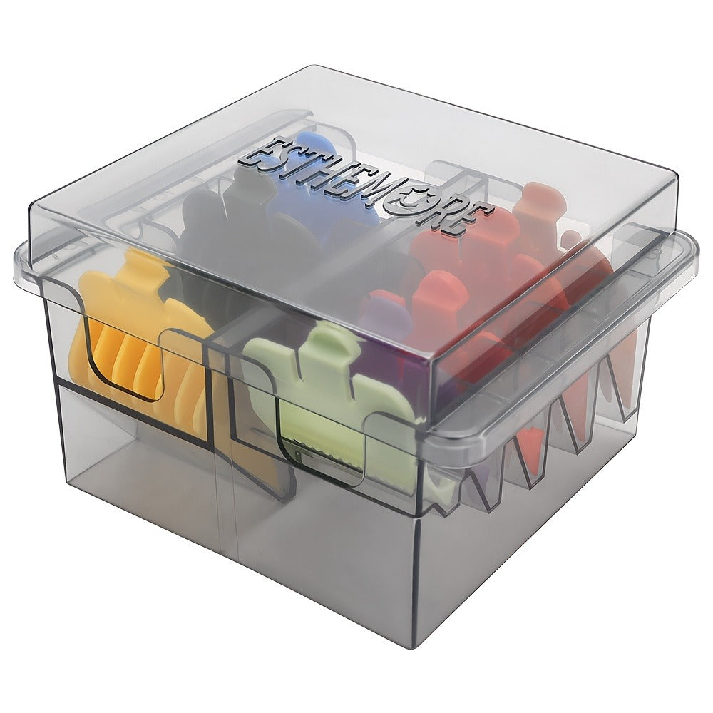 Barber Tool Organizer 8-Slot Clear Plastic Storage Box for Hair Clippers Scissors & Grooming Accessories – Transparent Salon Organizer for Home & Professional Barber Use - product image 4