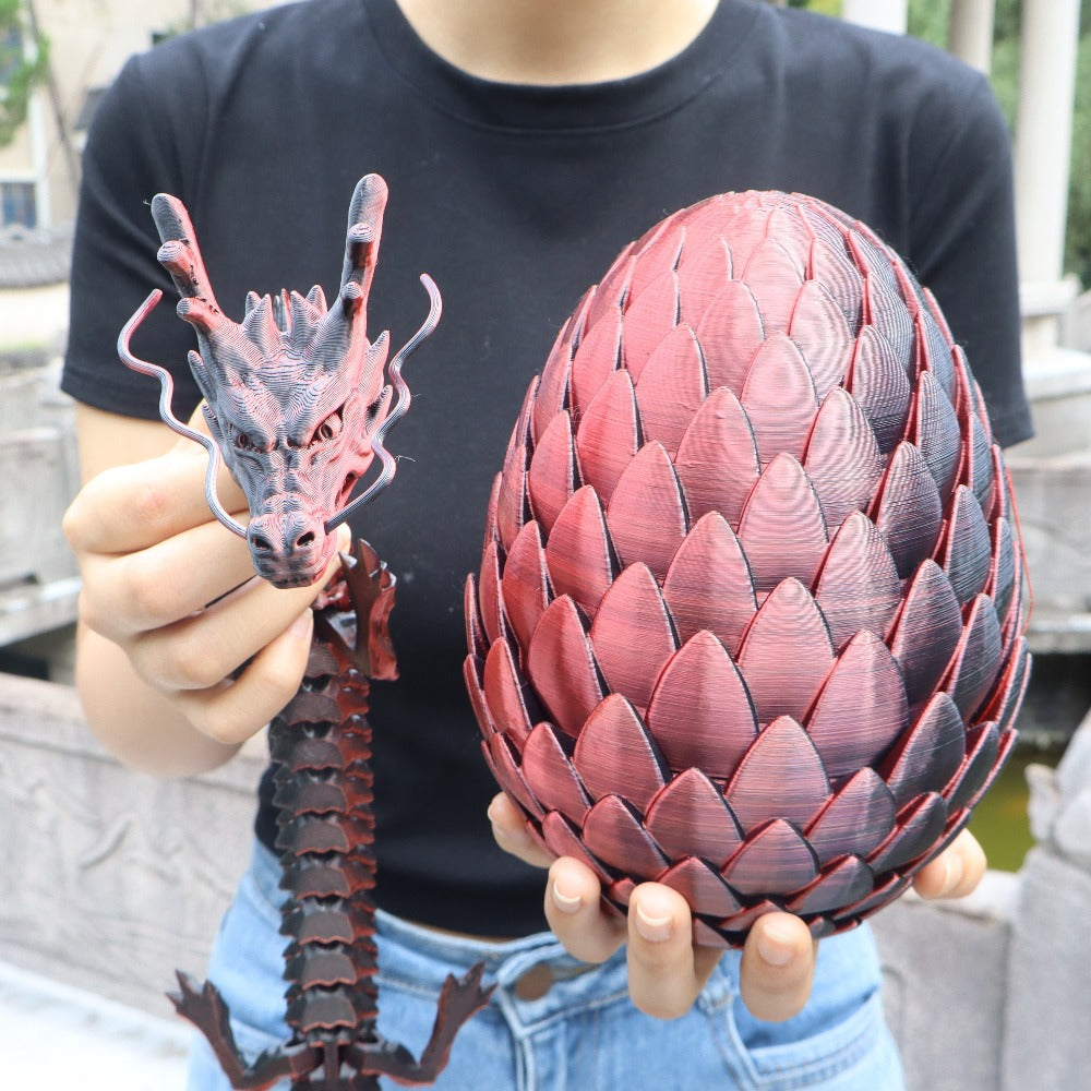 7.09in Scaled Egg + 23.62in Large Dragon Ornament, 10 Colors Rainbow Amethyst Crystal Fantasy Collector Gift for Adults Easter Valentine Birthday – Dragon Egg - product image 21