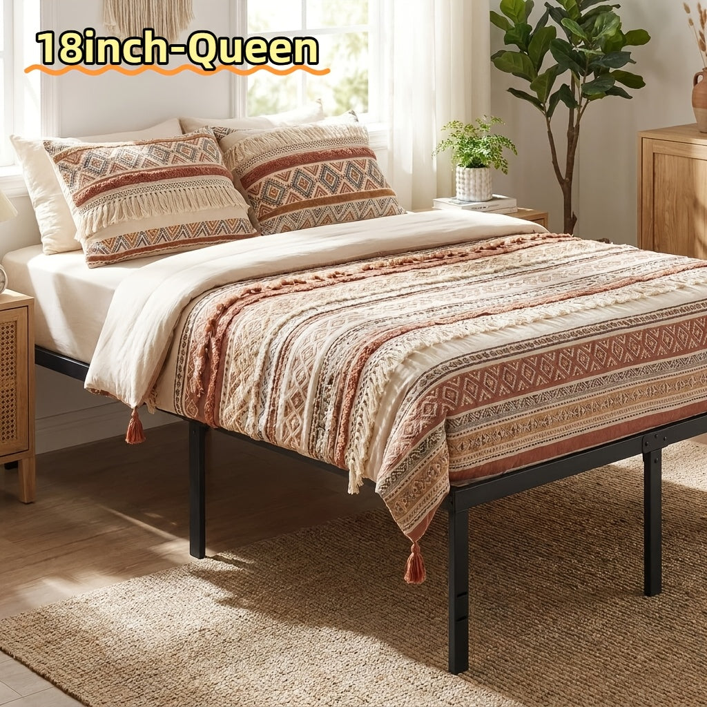 Heavy Duty Metal Platform Bed Frame with Under-Bed Storage, No Box Spring Needed, 14/16/18 Inch Height, Twin/Full/Queen/King Size - product image 18
