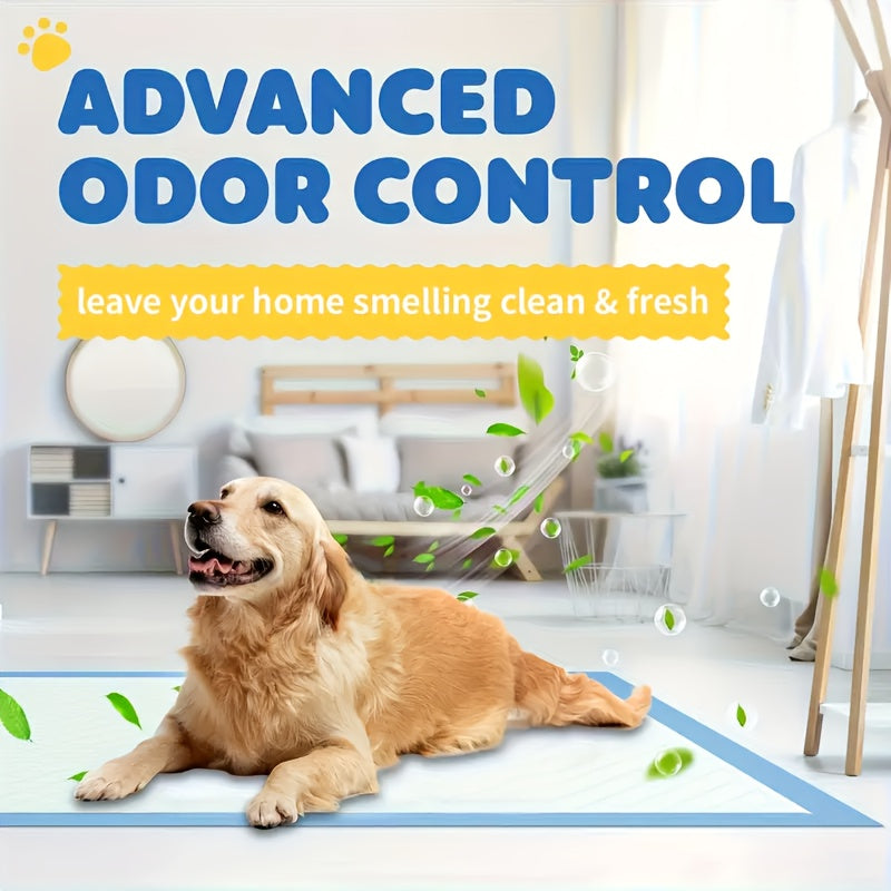 Bulk Pet Pee Pads 50 to 400-Count – For Dogs, Puppies, Cats & Rabbits – Super Absorbent Leak-Proof Disposable Training Pads 23.6"x23.6" – Multi-Pet Household - product image