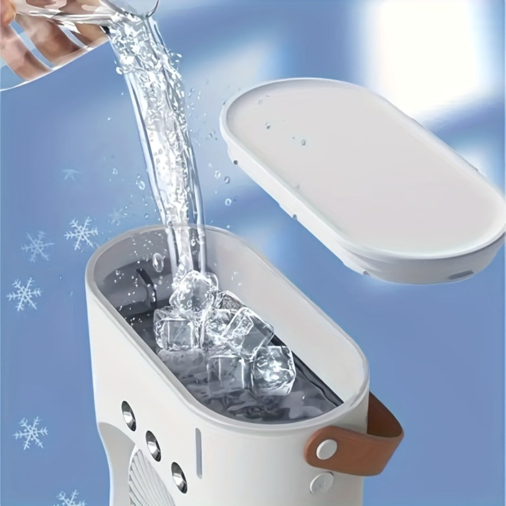 Portable Misting Fan USB Rechargeable Water Cooling Fan with Spray Button Control for Outdoor Indoor Office RV Camping Summer Personal Desk Fan - product image 6