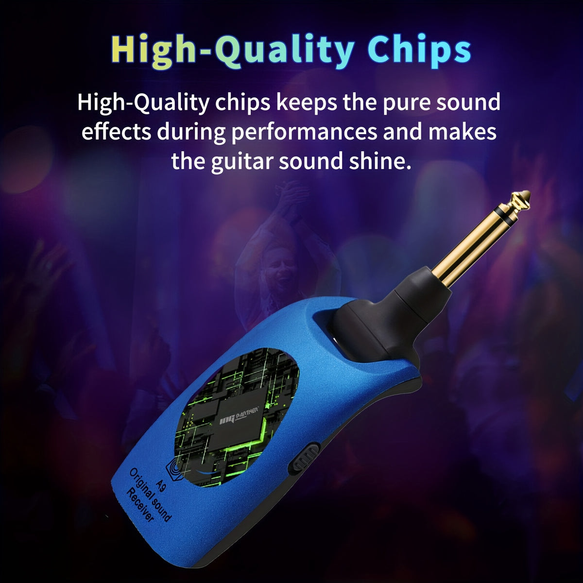 Wireless Guitar System 2.4GHz Built-in Rechargeable Lithium Battery 270°Rotatable Audio Wireless Transmitter Receiver for Acoustic Guitar Bass Violin Keyboard - product image 8