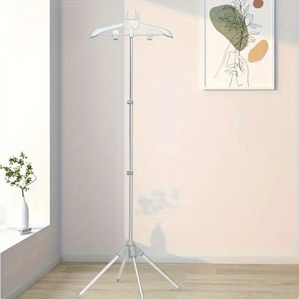 Clothes Drying Rack Foldable Height Adjustable Telescopic Ironing Rack, Aluminum Alloy Garment Rack with 360° Rotating Arm, Multi-Layer Hanging Drying Stand, Space-Saving Laundry R - product image 2