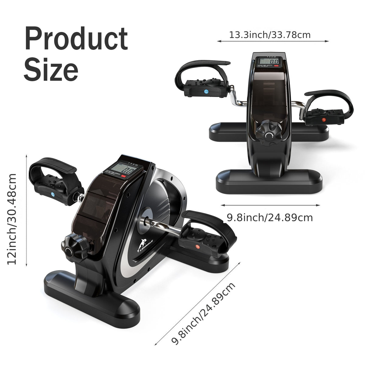 Portable Elliptical Trainer, Mini Exercise Bike for Home and Office, LCD Display, 8 Resistance Levels, Silent Anti-Slip Design, 350Lb Capacity, for Arm and Leg - product image 6