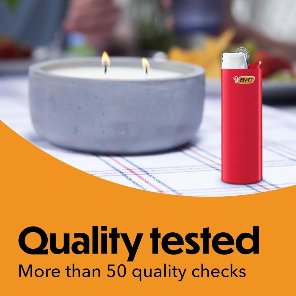 BIC Classic Pocket Lighters Bulk, Assorted Colors, Reliable Windproof Flame for Candles Fireplace Camping Grill, 4/6/8/10/20/25/50 Pack Value Set - product image 4