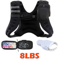 Slim Fit Reflective Design with Phone Pouch, Snap-On Unisex Weight Training Vest for Gym, Core Strength & Bone Health, 8 / 12 / 16 lb Options – Weighted Vest - product image 3
