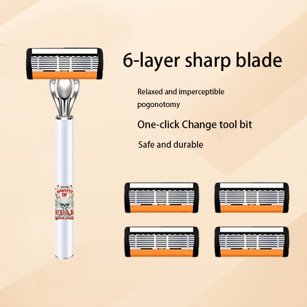Men's Safety Razor Set 72 Blades 2 Non-Slip Handles Progressive Classic Style Painless Shaving Kit – Close Shave Replacement Blade Razor for Daily Face Neck Grooming, Birthday Fath - product image 14