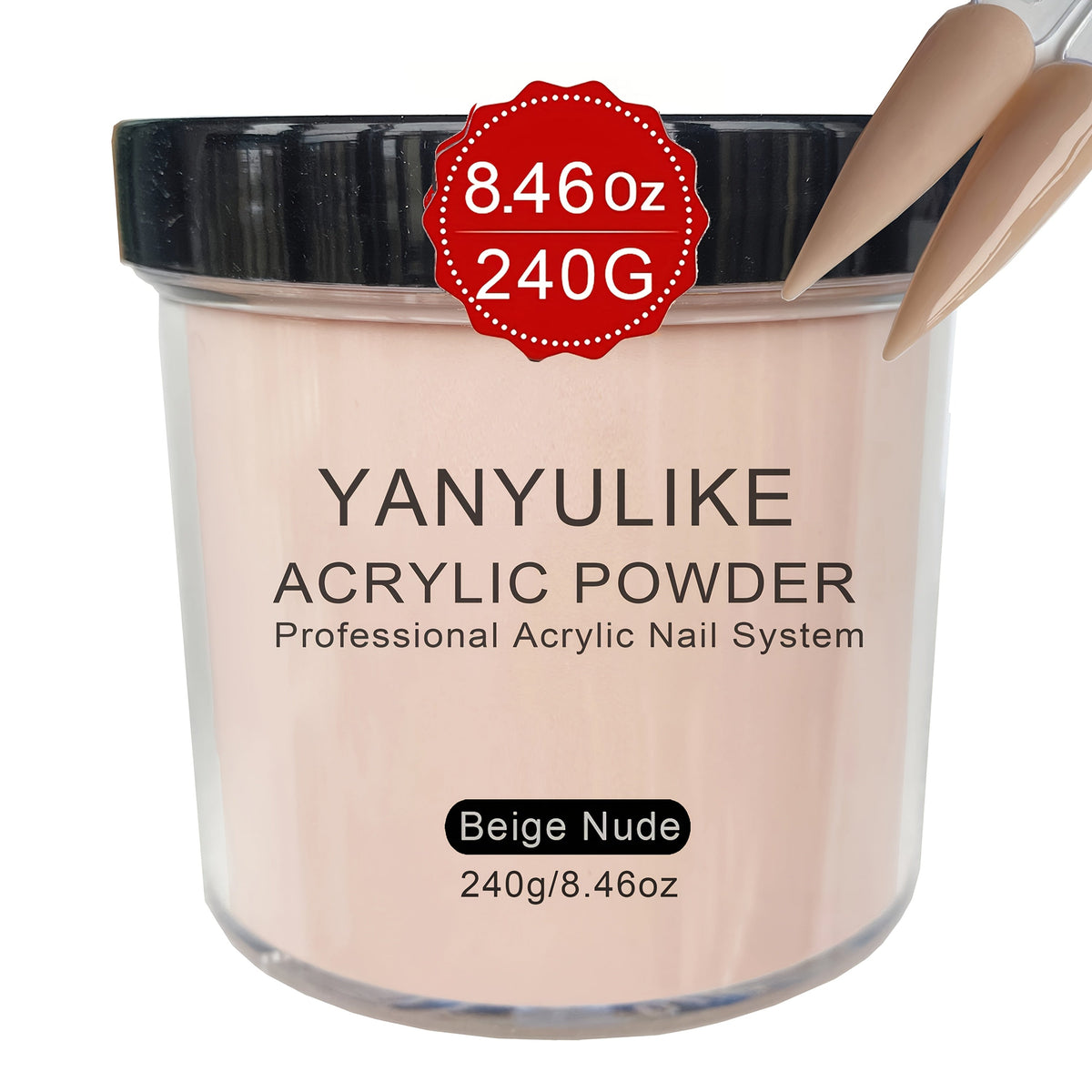 Acrylic Nail Powder 8oz Professional Clear Pink Nude White Fast Set No Lamp Required for Nail Extensions 3D Nail Art Carving Salon Quality Bulk Powder for Beginners Techs - product image 15
