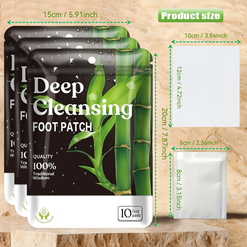 Foot Detox Pads Value Set 50pcs & 150pcs – Bamboo Vinegar & Ginger Deep Cleansing Overnight Patches, Alcohol-Free Natural Plant Formula, Green Golden Lavender Variants, Foot Care G - product image 7