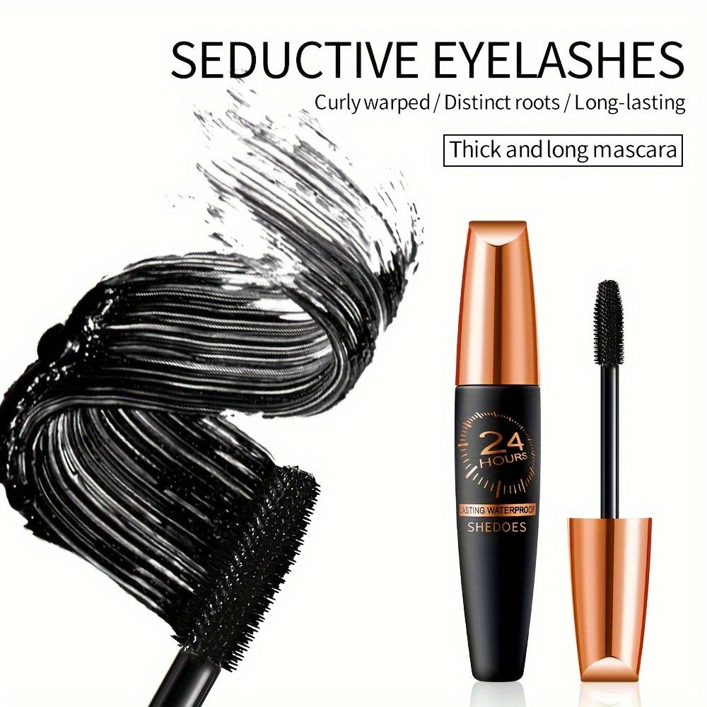 Squalane Mascara 3 Pack for Women – 8D Volume & Lengthening Deep Black Formula, Smudge-Proof Thickening Lash Enhancer, Plant-Derived Squalane, Warm Water Removable Long-Lasting Eye - product image 5