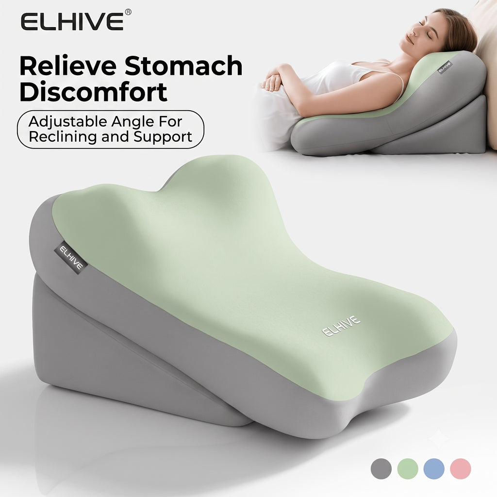 Headboard Backrest Cushion for Bed, 2pcs Adjustable Memory Foam Wedge Pillow, Oversized Sit Up Reading Pillow for Sitting Up in Bed, Lounger for Laptop Gaming - product image 13