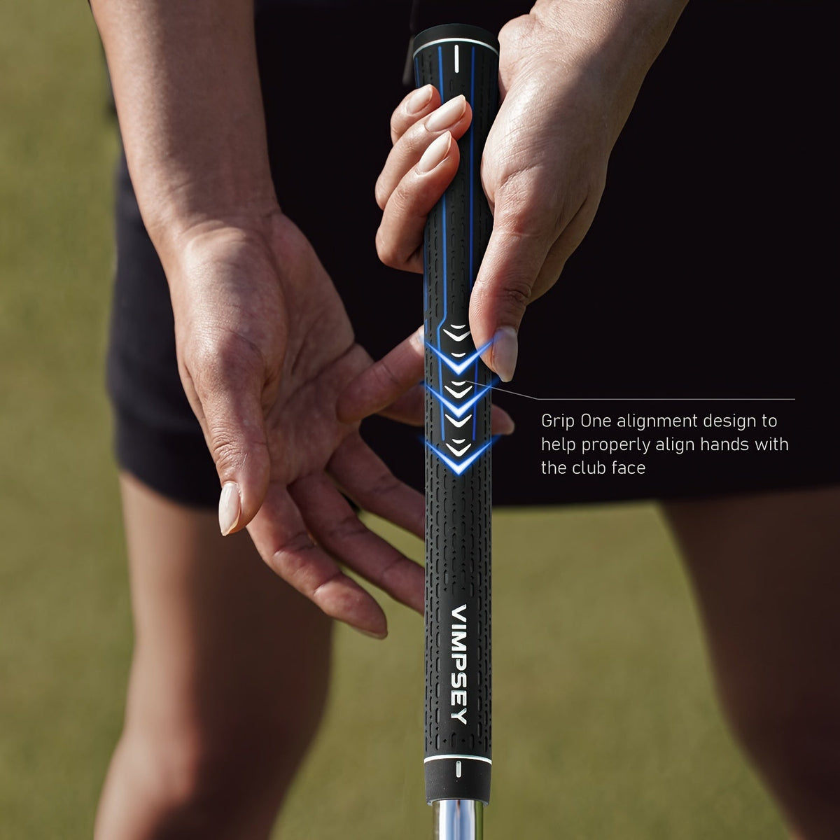 13-Piece Golf Grip Set Standard & Midsize – Rubber Non-Slip Golf Club Grips for Men Women, All Weather Control, Available in White Blue Red Silver - product image