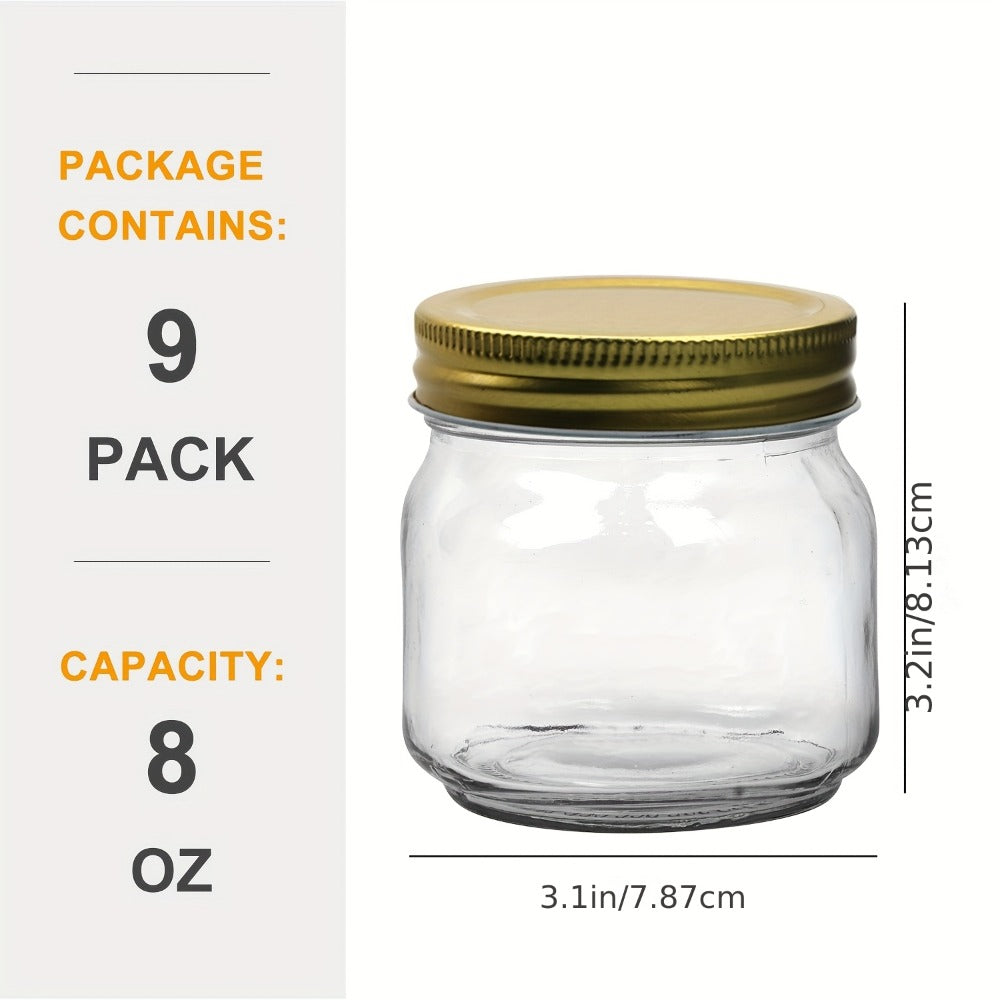 Mason Jars 8oz Glass Jars with Lids – 9/18/27/36 Pack Regular Mouth Canning Jars for Storage, Spices, Jelly, Jam, Honey & Caviar | Dishwasher Safe Spiral Lid Kitchen Storage Contai - product image 4