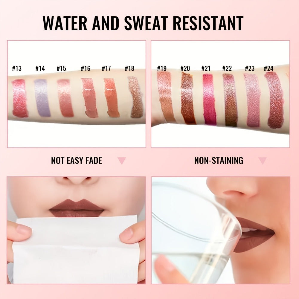 Lip Gloss Set Metallic High Gloss Plumping Long Lasting Non Stick Mirror Shine Glossy Lipstick for Women 11 Shades Party Date Daily Makeup Portable Gift - product image 21