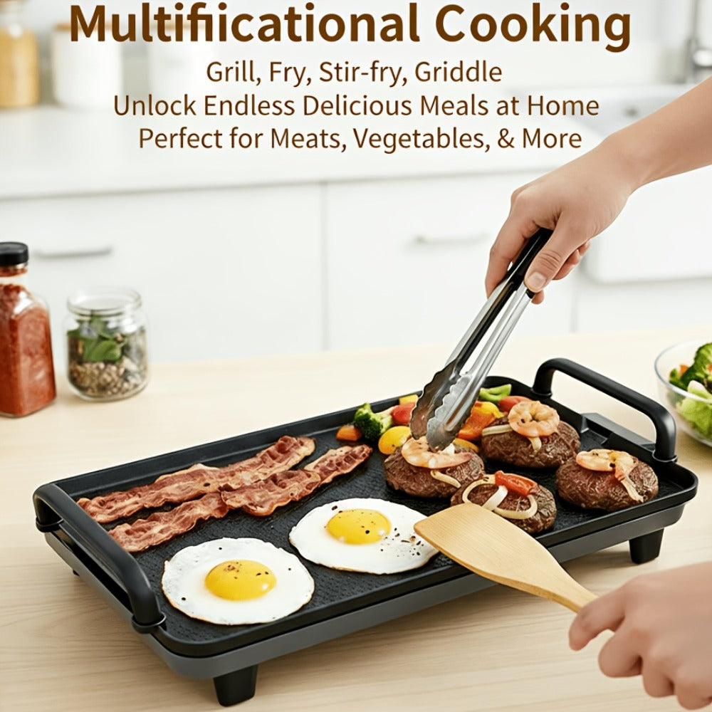 Electric Griddle with Non-Stick Coating - Large Submersible Cooking Surface, Make 15 Eggs at Once, Hassle-Free Cleanup, 2 Sizes Available - Perfect for Breakfast, Pancakes & Family - product image 2