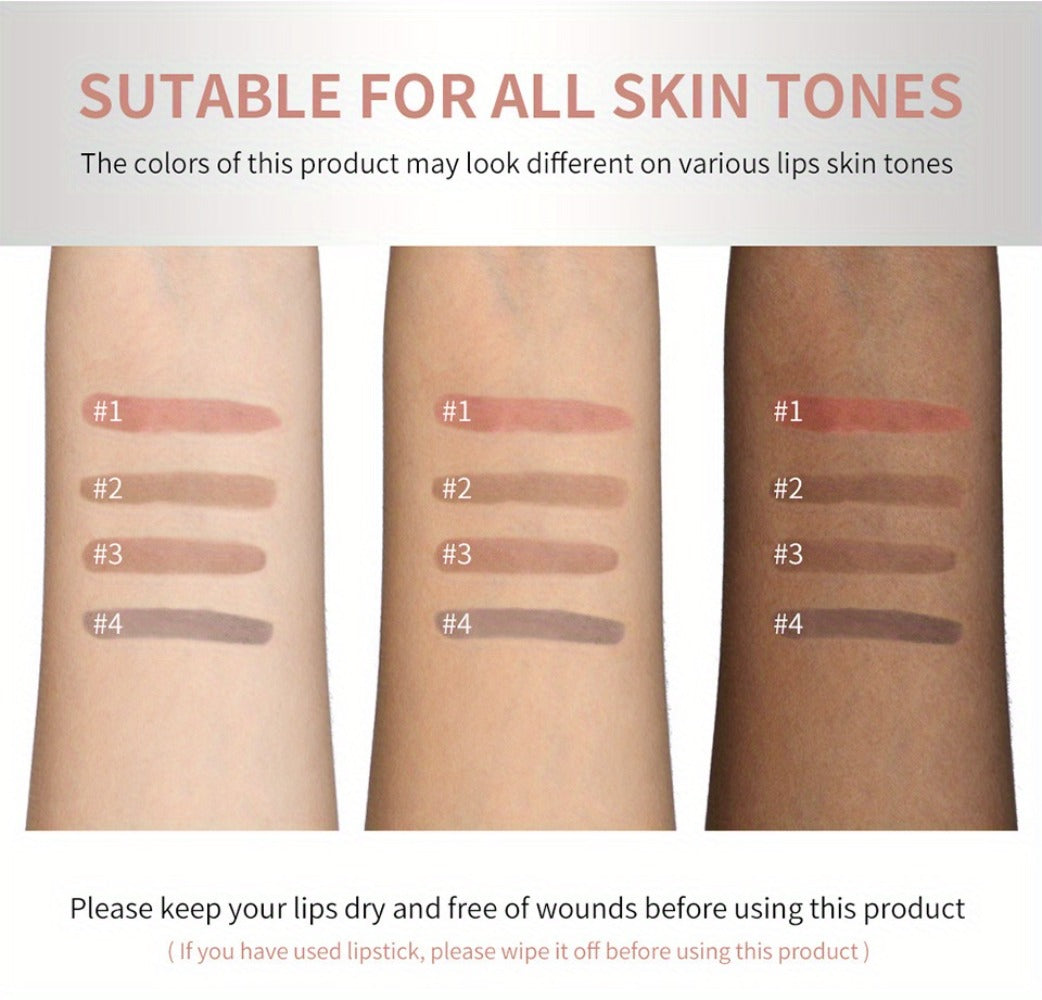 Lip Stain Pen Set 4 Colors 2-in-1 Lip Liner & Lip Tattoo — Waterproof Smudge-Proof Transfer-Resistant Matte Finish, Natural Acid Formula Long-Lasting All-Day Wear Lip Color for All - product image 16