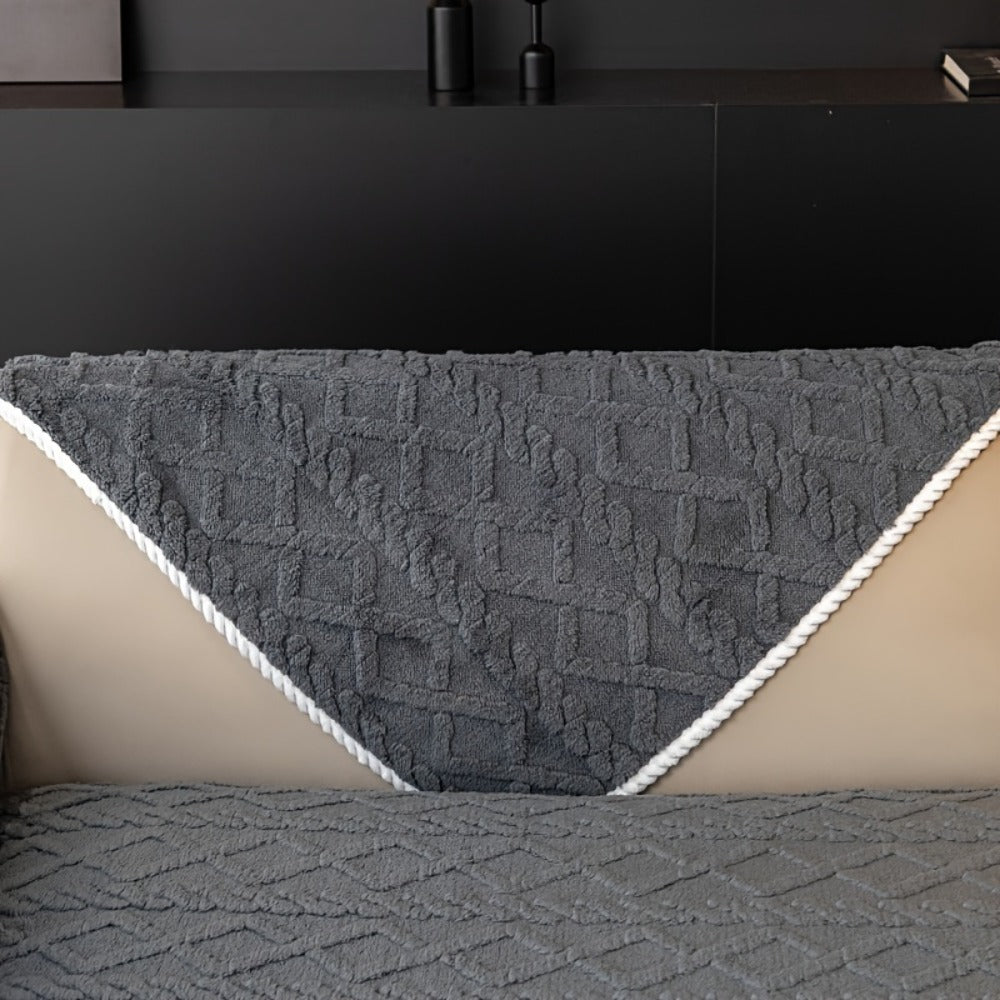 Plush Sofa Cover Couch Cover | Anti-Slip Pet Dog Friendly Velvet Sofa Mat, Single Two Three Four Seat, Backrest Armrest Pillow Cover, Living Room Bedroom Decor - product image 42