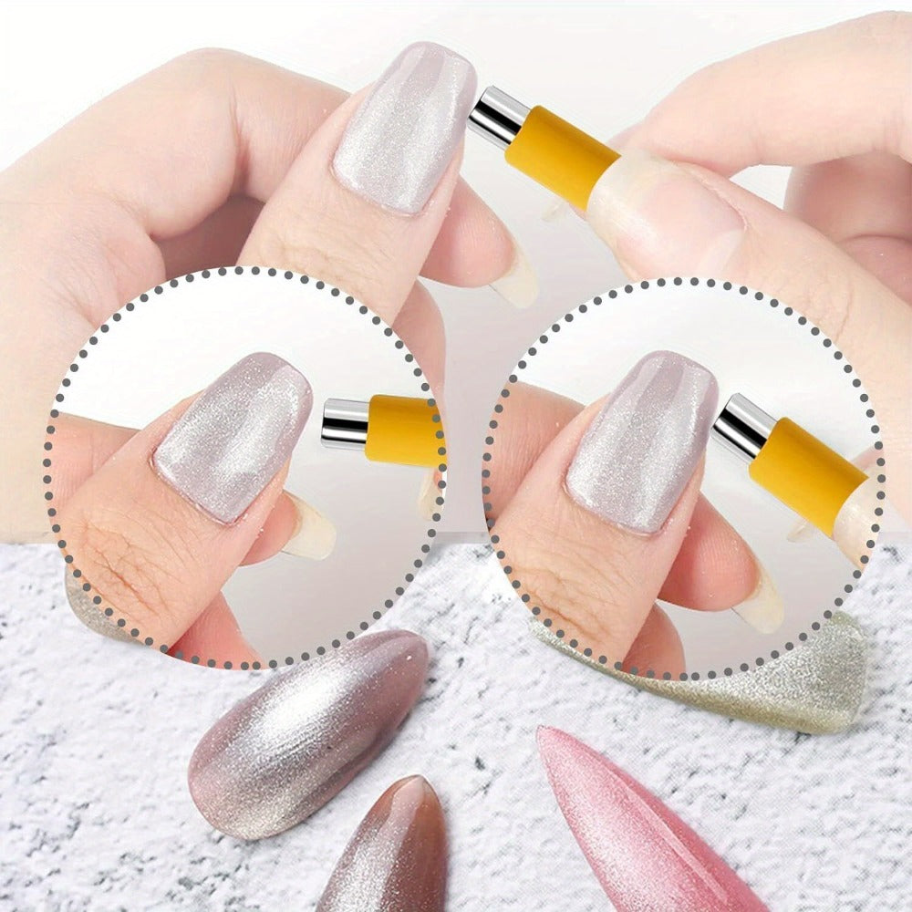 Cat Eye Gel Polish Kit 14Pcs Magnetic UV Nail Polish Set with Magnet Pen – 3D Shimmer Cat Eye Nail Art for Salon & DIY Manicure, Beginner to Pro, Long-Lasting LED Curable - product image 6