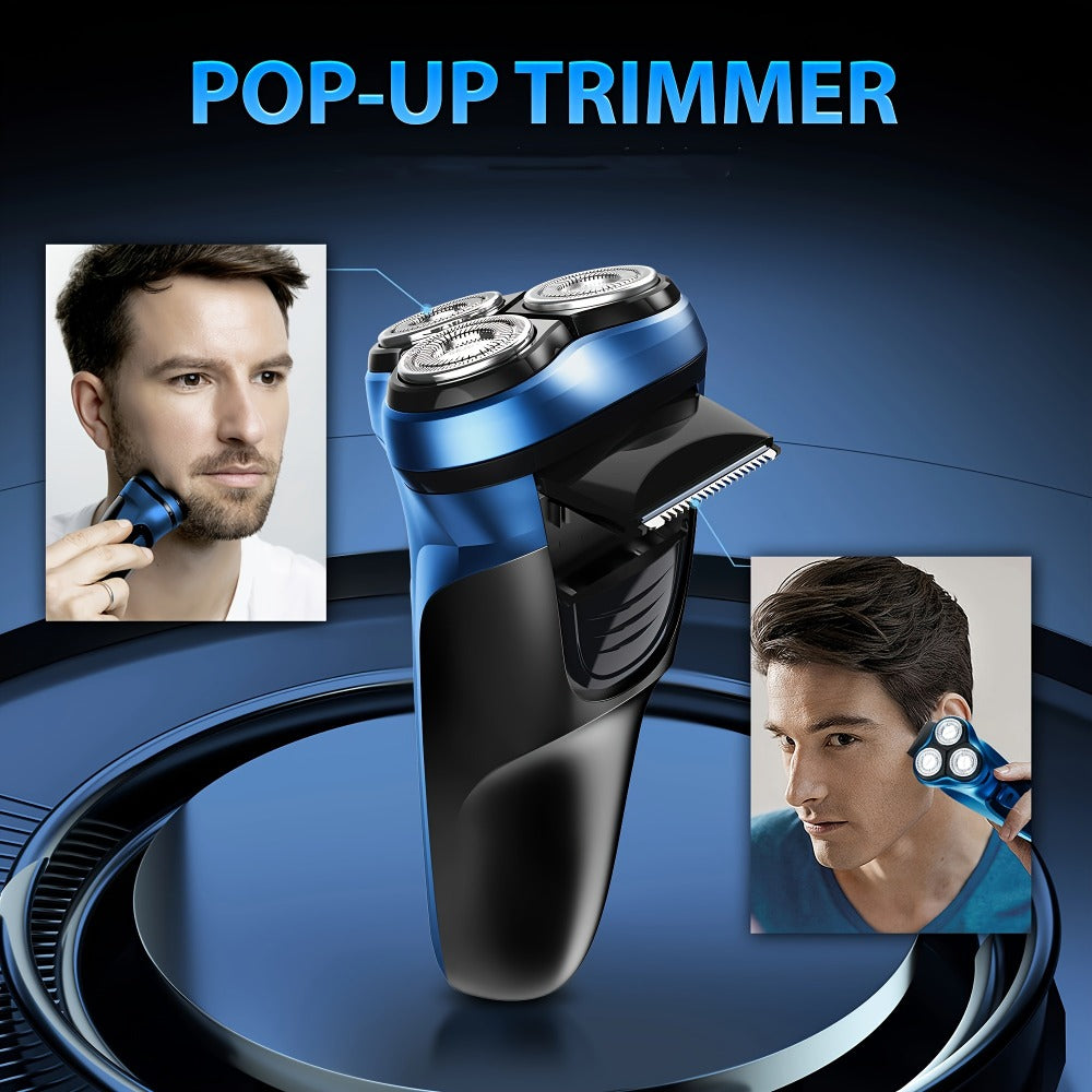 Cordless Electric Razor for Men Rechargeable Fast Charging Washable Heads Face Shaver — Smooth Close Shave Portable Electric Shaving Machine for Travel & Daily Use, Grooming Gift f - product image 2
