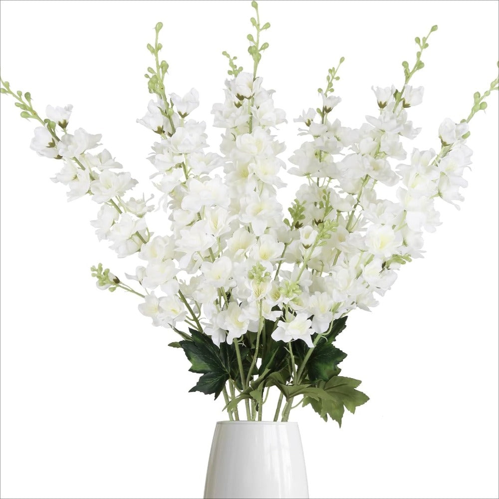Artificial Delphinium Flowers 8pcs 33.5 Inch Faux Larkspur Stems for Wedding Centerpieces, Tall Silk Flower Bouquet for Home Vase Table Garden Decor - product image 20