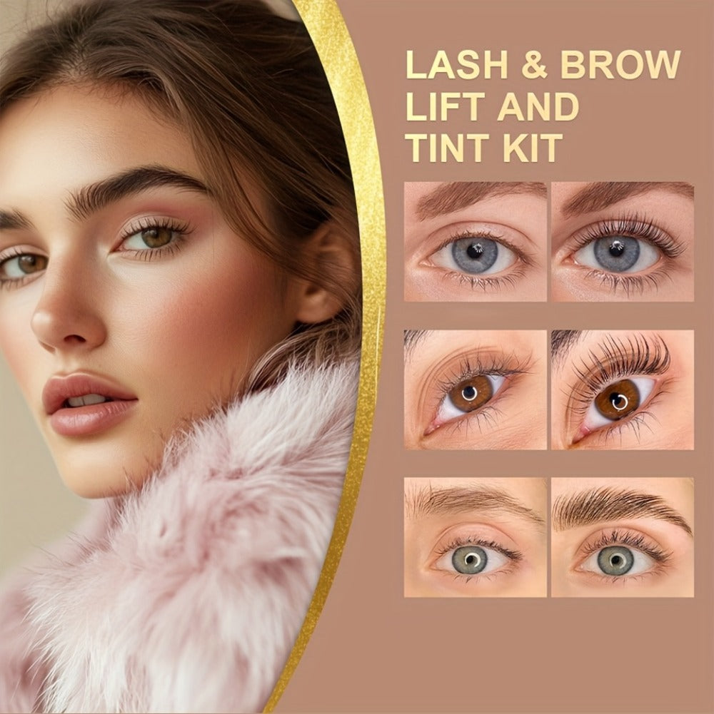 Lash Lift Kit & Brow Lamination Tint Set — 2-in-1 Eyelash Perm & Eyebrow Lamination with Black Brown Tint Dye, 4-6 Week Long-Lasting Results, DIY Home or Salon Use, Complete Beauty - product image 15