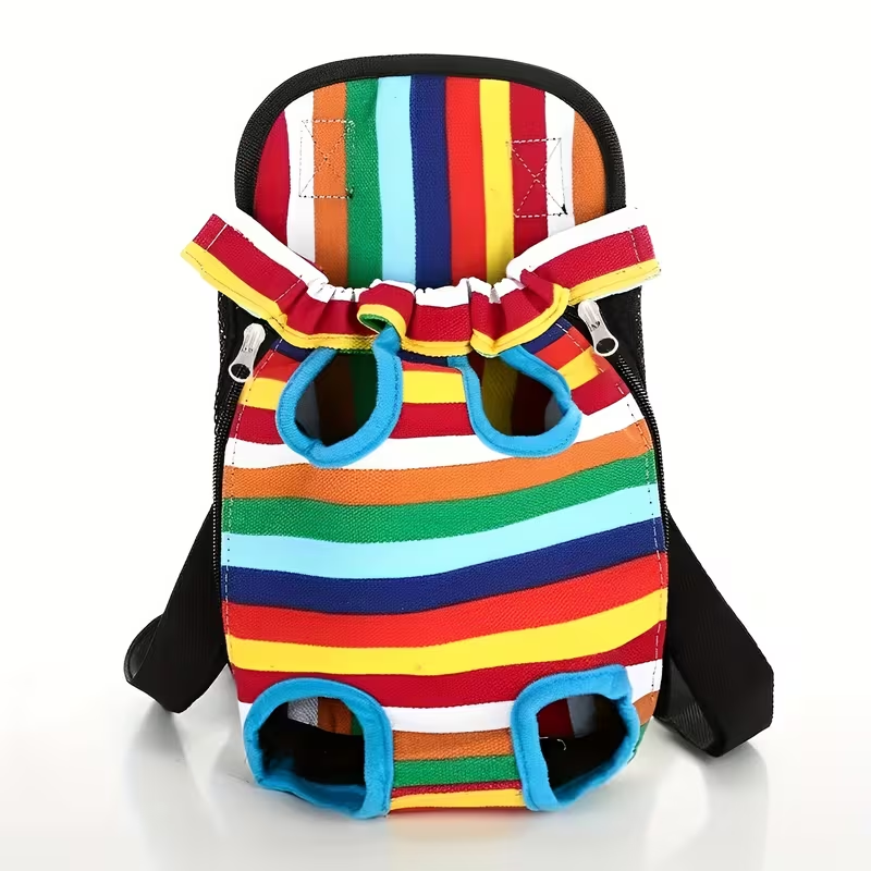 Pet Carrying Bag for Small Dogs & Cats, Hands-Free Travel Hiking Cycling Outdoor Bag with Adjustable Straps, Breathable Mesh, Multi-Color & Multi-Size Options - product image 4