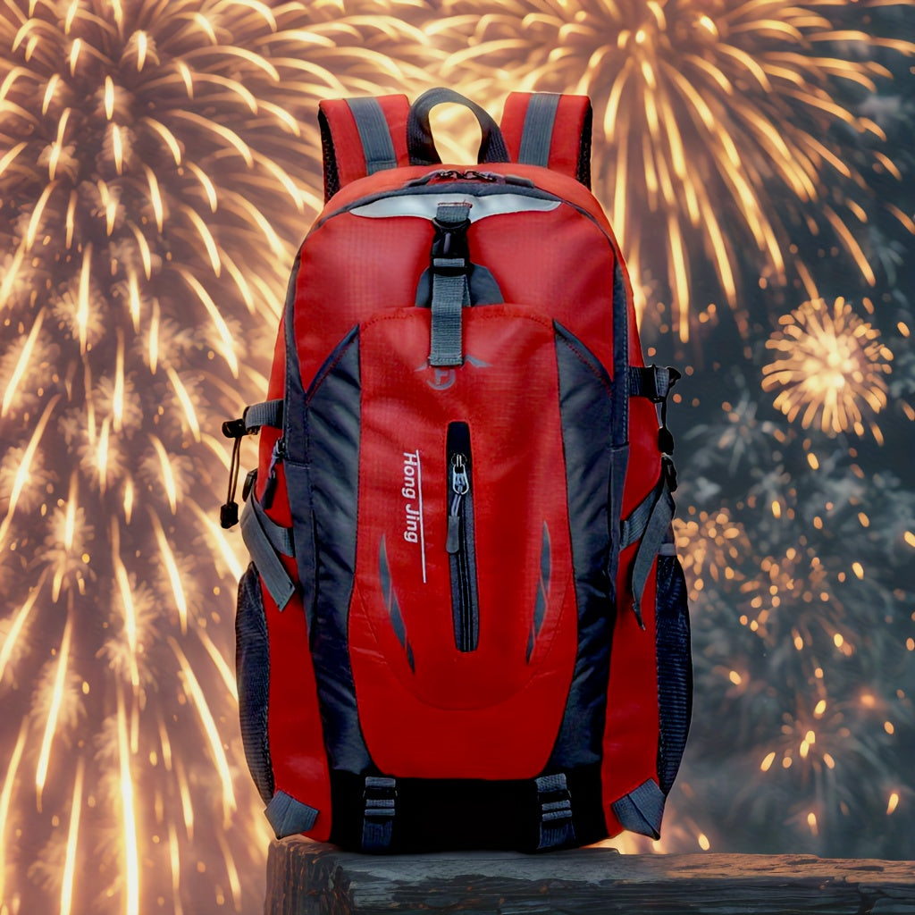Large Capacity Travel Sports Rucksack with Torso Adjustment for Trekking, Camping, Climbing & Day Trips, Available in Red, Blue, Black & Orange – Hiking - product image