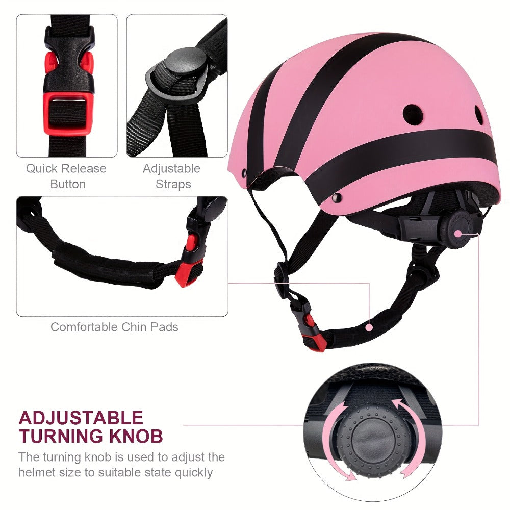 Kids Bike Helmet with Knee and Elbow Pads – Best Safety Gift for Boys and Girls – Adjustable Protective Gear Set for Ages 5-14, Featherlight 350g with - product image 14