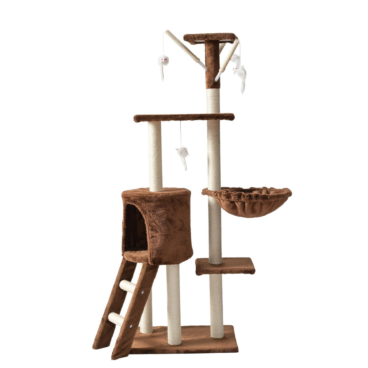Cat Tree Tower Multi-Level with Cat Bed, Condo & Sisal Scratching Post – 3 or 4 Tier Indoor Cat Tree for Large Cats, Kitten & Senior Cats, Sleek Cat Furniture - product image 2