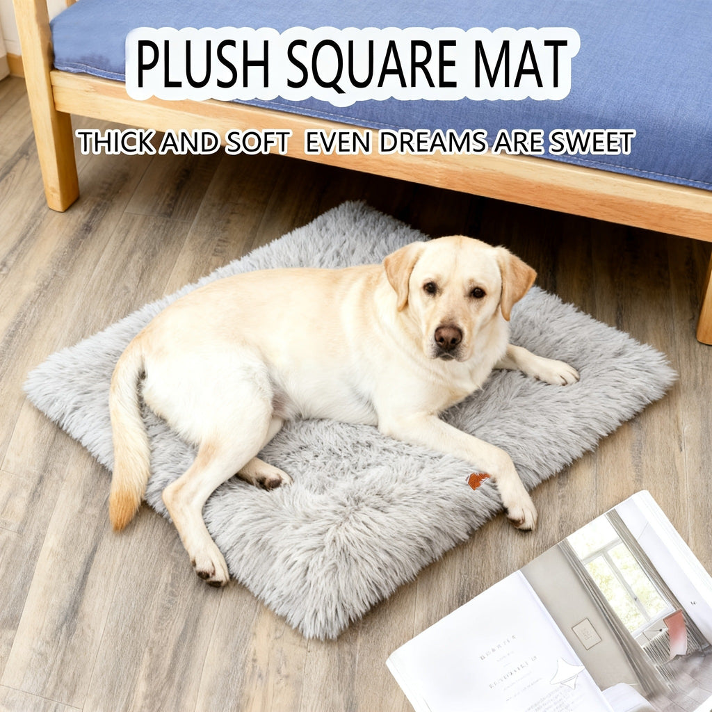 Fleece-Lined Dog Bed & Cat Mat | S, M, L, XL, XXL | Thickened Warm Washable Square Pet Bedding for All Breeds - product image 3