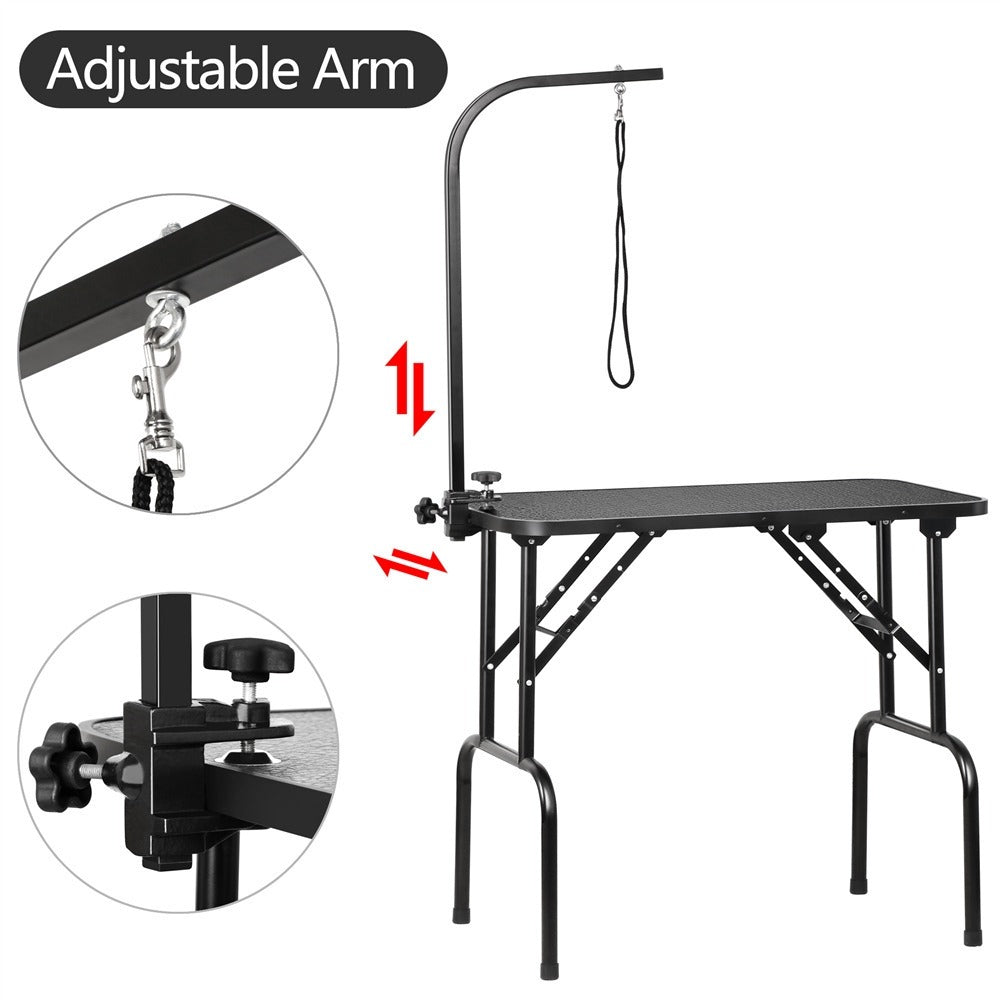 Non-Slip Waterproof Surface, Folding Legs, Sturdy Metal Frame, Professional Dog Cat Beauty Trimming Table for Home & Salon | Pet Grooming Table Collapsible - product image 14