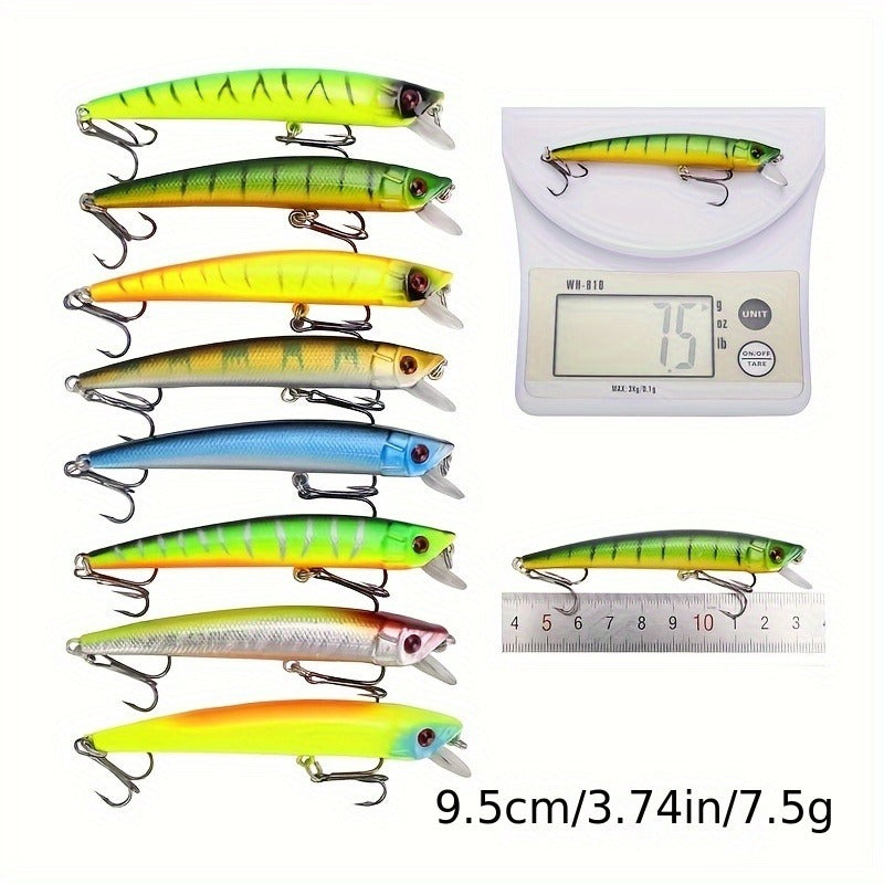 Plastic Crankbait Hard Baits for Freshwater & Saltwater Angling – Minnow Fishing Lures Set 43pcs - product image 10