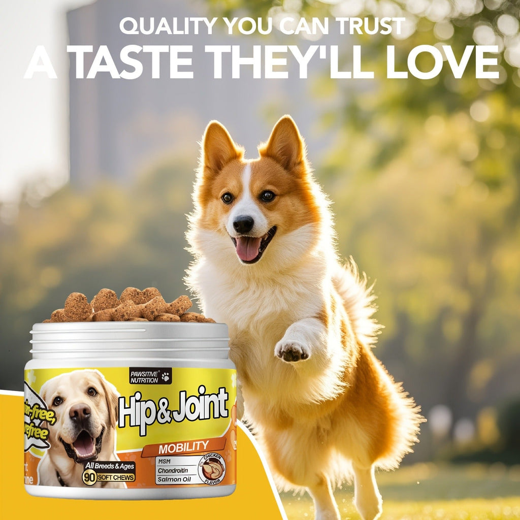 Hip & Joint Supplement for Dogs with Glucosamine & Chondroitin – MSM, Alaskan Salmon Oil Soft Chews for Mobility & Flexibility, Advanced Joint Care for All - product image 8