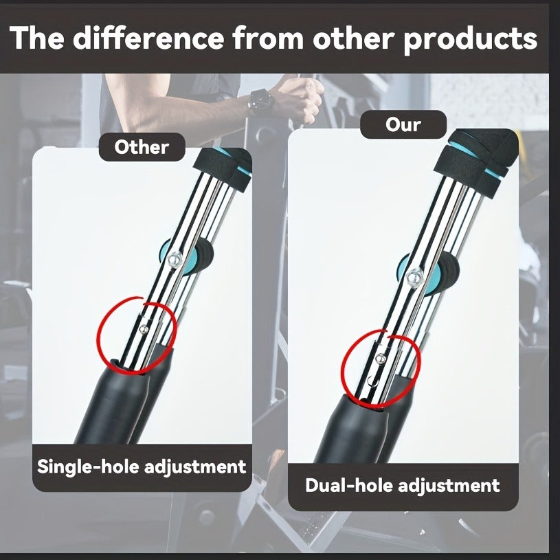 Arm Strength Trainer U-Shaped Spring Resistance Bar – Carry-along Home Gym Chest Expander & Forearm Strengthener with 2-Level Adjustable Resistance Bands - product image 12