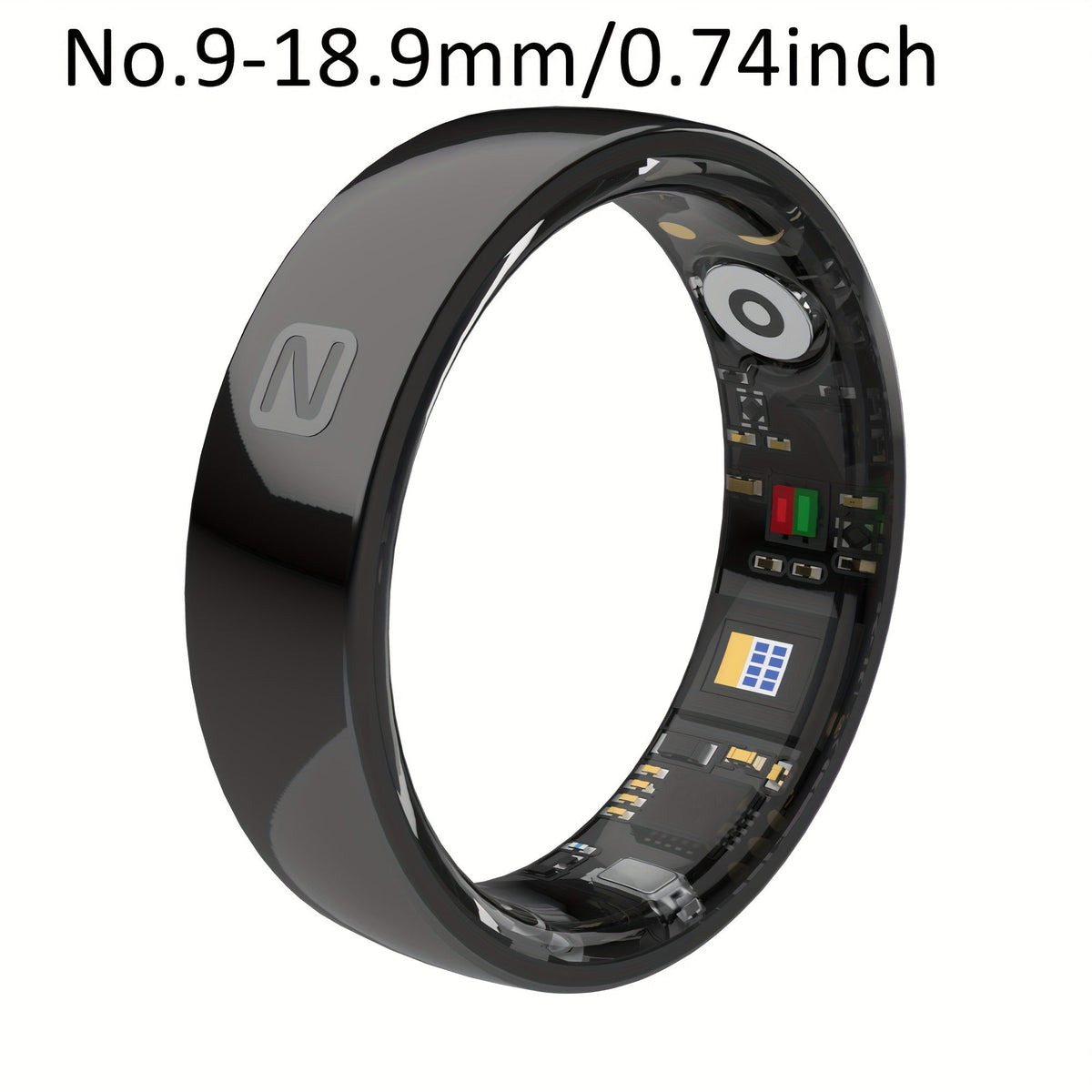 Fitness Tracker Smart Ring | Men & Women Sizes 7 | IP68 Waterproof, Sleep & Step Monitor, Crystal Charging Case, Stainless Steel | 13 - product image 28