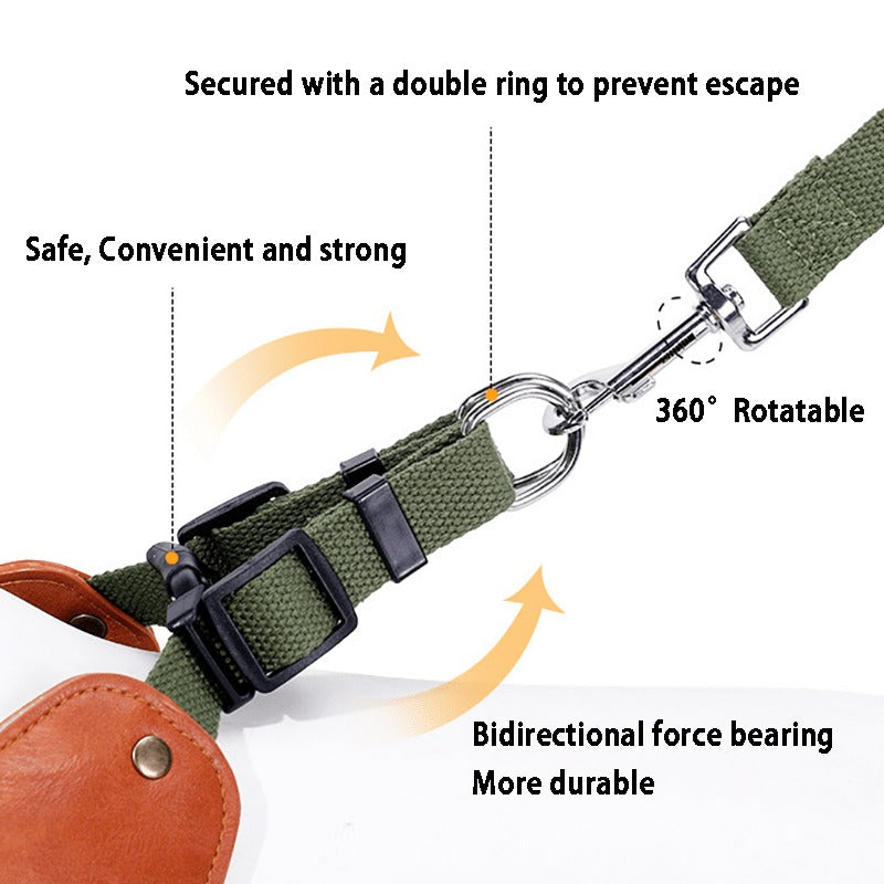 Outdoor Safety Leash for Large Medium Small Dogs, M/L/XL, Brown Black Red – Dog Leash & Harness Set - product image 12