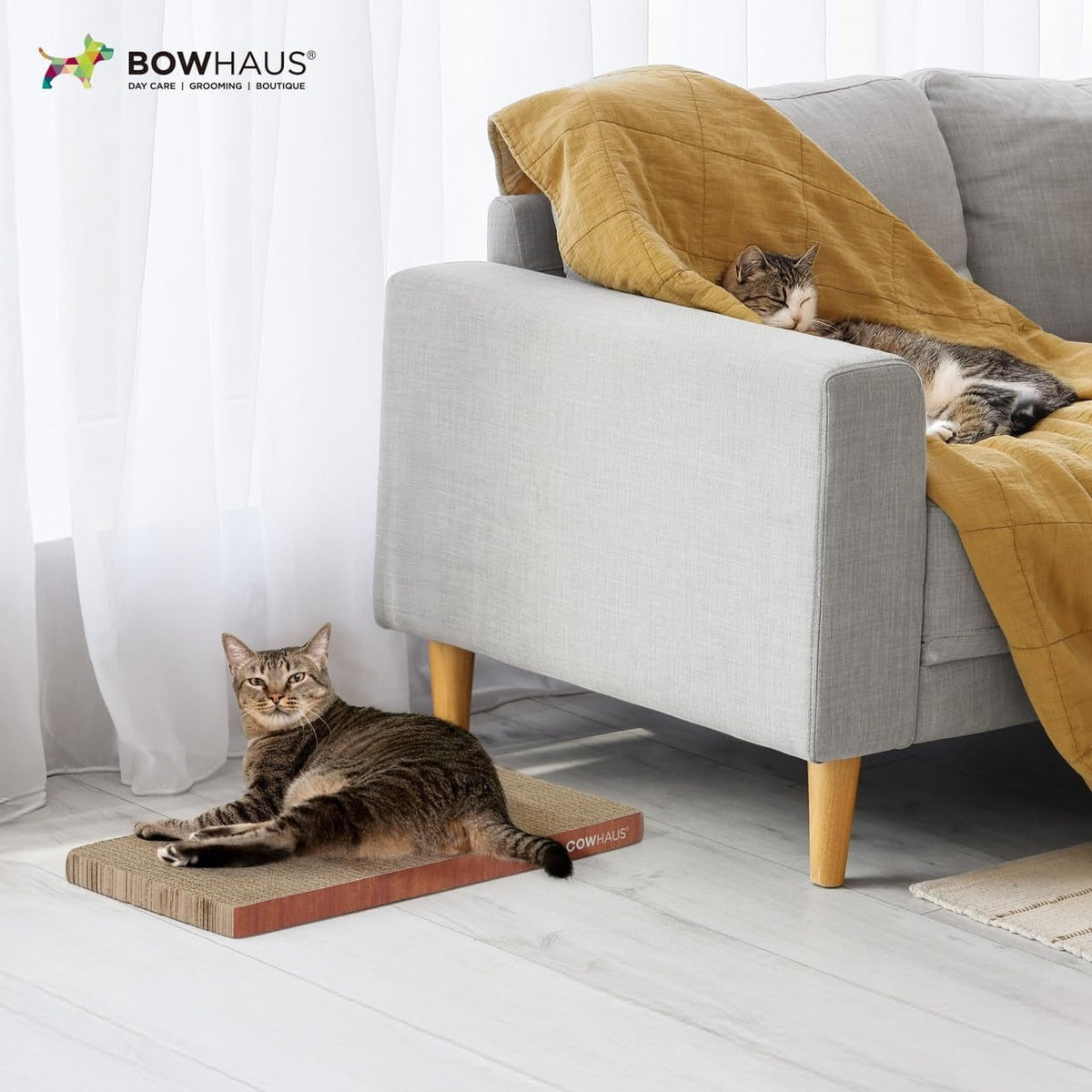 Cat Scratcher Lounger Reversible – Large Cardboard Cat Scratching Pad & Board for Indoor Cats, 5-Layer Durable Construction, Double-Sided Scratch Surface - product image 14