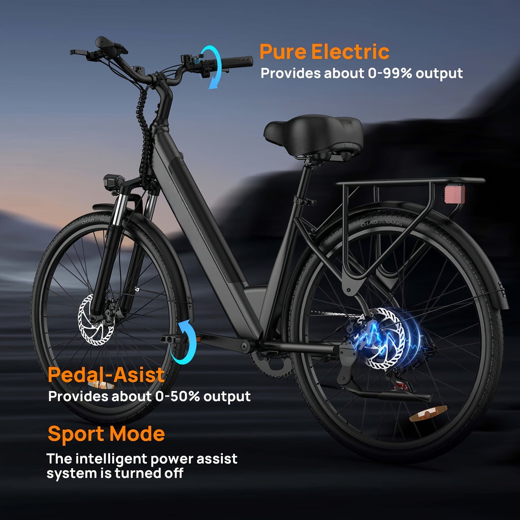 350W Motor, 48V 10.4Ah Battery, 60-Mile Range, Dual Shock Absorbers & LCD Display – Electric Mountain Bike 26" - product image 6