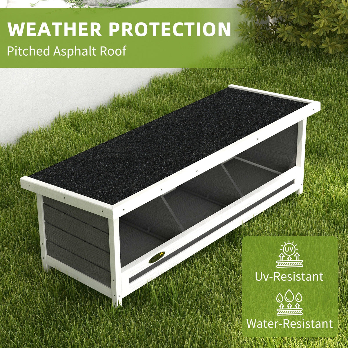 Chicken Nesting Box 3 Hole Wood Laying Box with Asphalt Roof for Hens – Indoor Outdoor Chicken Coop Nesting Boxes Fits Up to 3 Chickens – Gray – 37.5" L - product image 7