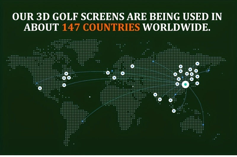 Ultra-Quiet 3D Golf Simulator Projector Screen, Wear-Resistant, Indoor Golf Training, 3 Sizes | Golf Impact Screen 4K UHD - product image 12