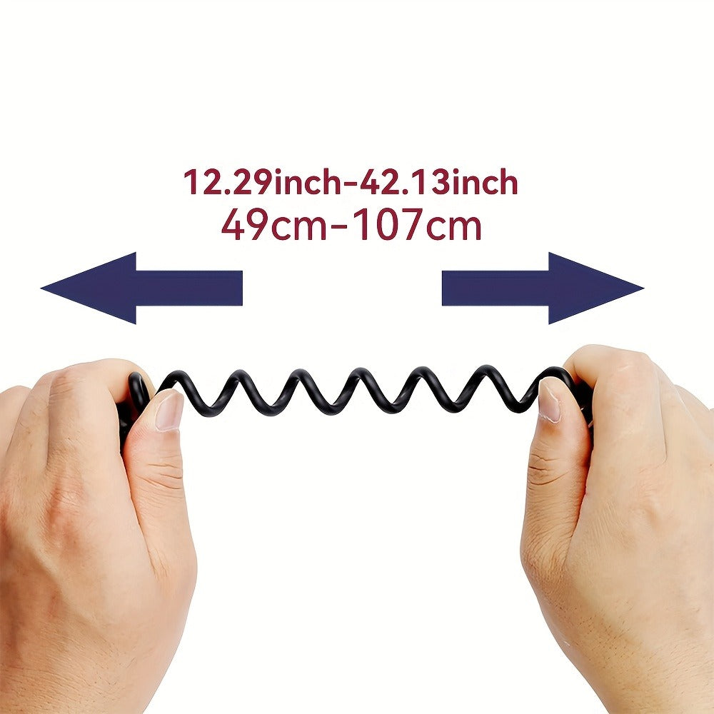 Coiled Cable, 360° Rotating Clip – Walkie Talkie Speaker Mic 3.5mm Jack for Baofeng BF-888S UV-5R & Kenwood TK Series - product image 8