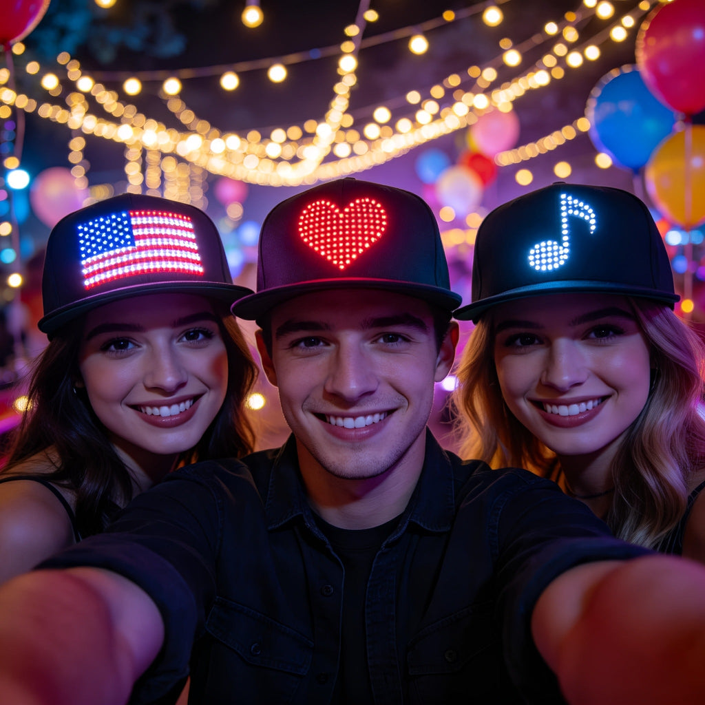 Programmable LED Hat with APP Control | Custom Text, Animation & Graffiti Display, USB Rechargeable, Adjustable Fit for Men & Women, Glowing Light-Up Cap for - product image 13