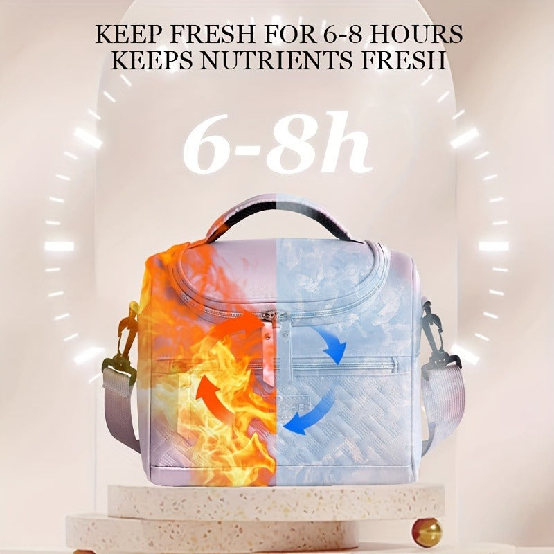 Insulated Lunch Bag Cooler Tote with Padded Shoulder Strap Leakproof Washable Polyester Meal Prep Bag for Work Picnic School Outdoor Activities Men Women for - product image 11