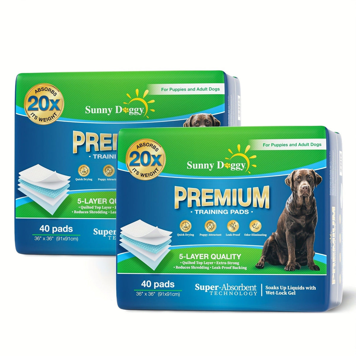 Super Absorbent Leak-Proof Potty Pads with Odor Control, Housebreaking Training Pads for Dogs, 240 Count, 22"x22" 30"x36" 36"x36" | Disposable Dog Pee Pads for - product image 6