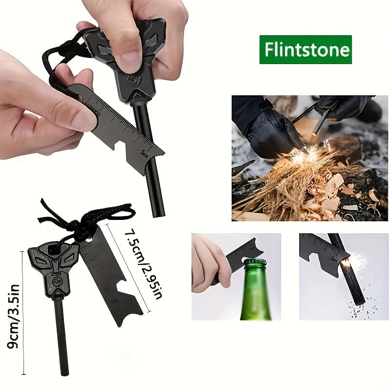 Tactical Survival Kit Multi-Tool Box | Emergency Outdoor Gear with Magnesium Fire Starter, Flint & First Aid Supplies for Camping, Hiking, Hunting & SOS - product image 8